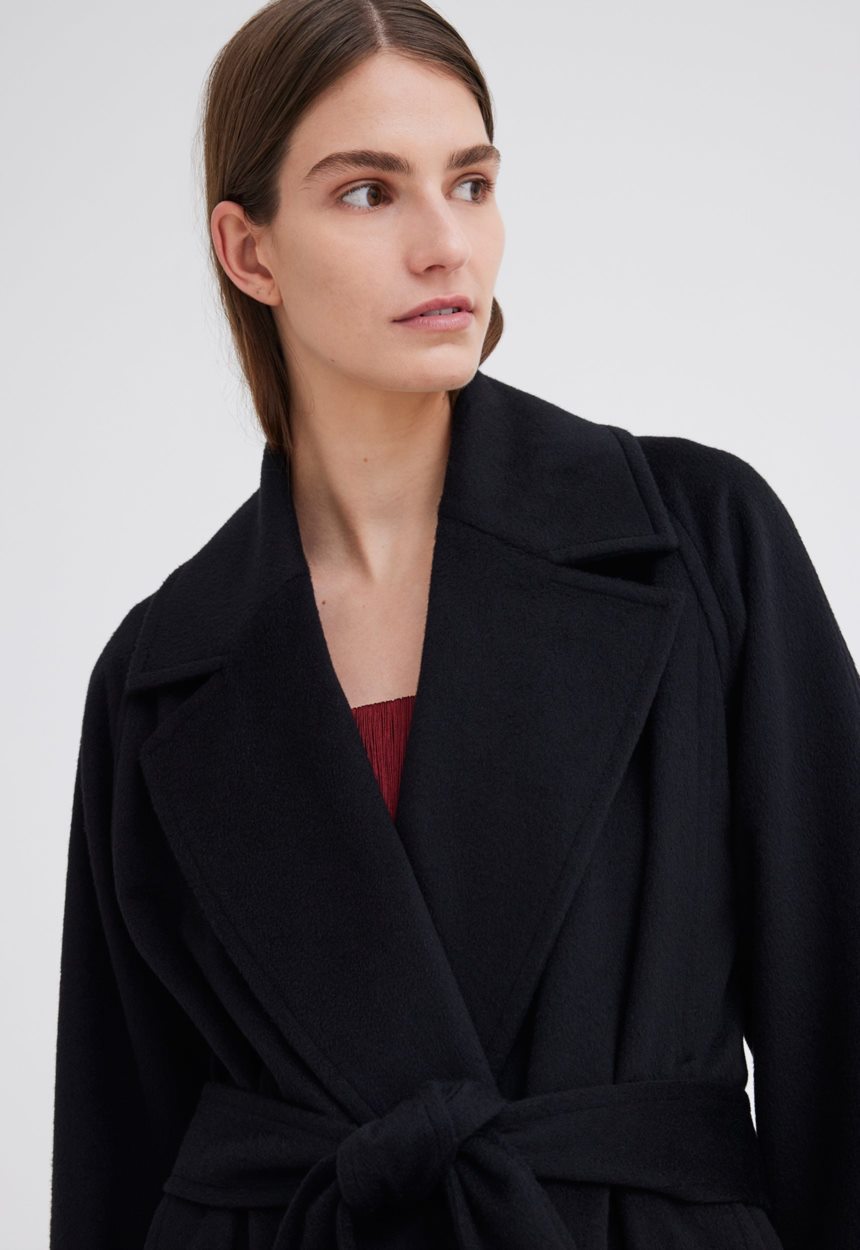 Jac + Jack Elite Cashmere Coat - Black